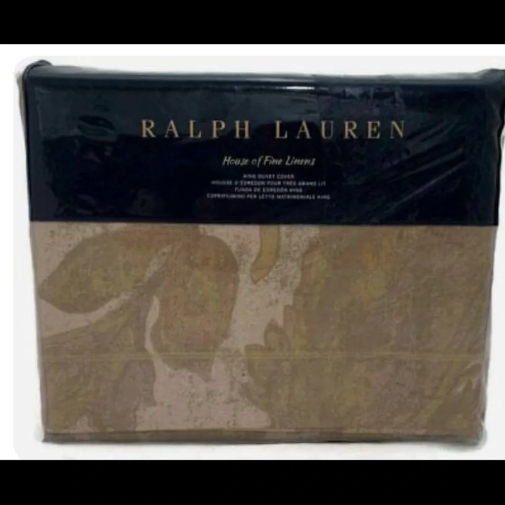 RALPH LAUREN   WESTON PARK ATTLEY GOLD DUVET COVER